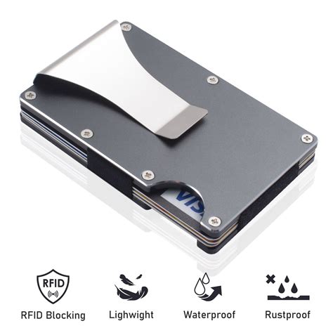 aluminum rfid protected wallet|rfid aluminum front pocket wallet.